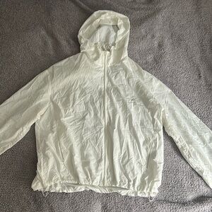 White waterproof coat, size M